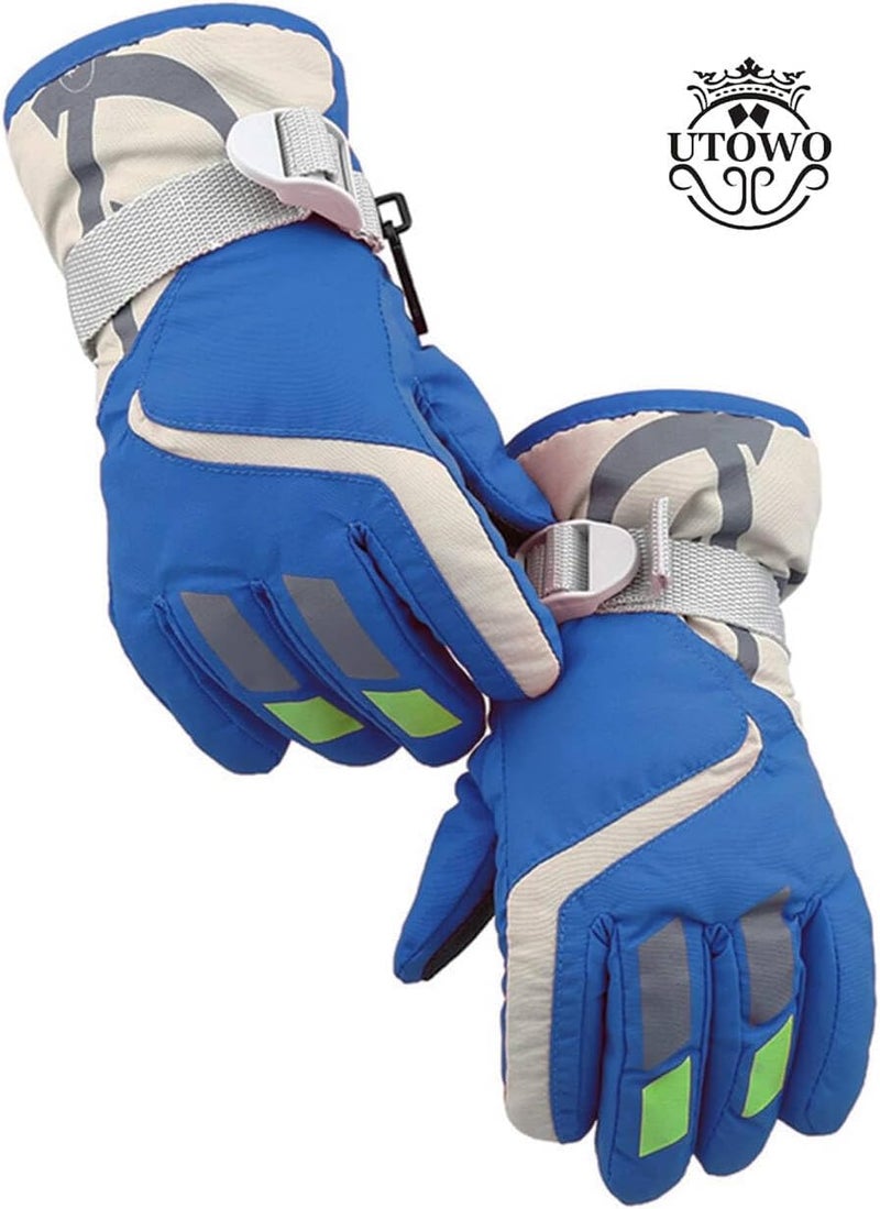 UTOWO Kids Winter Cold Weather Ski Gloves Boy-Girl Warm Windproof Snow Gloves for Snowboarding Sledding Cycling Toddler 3-6T - Image 3